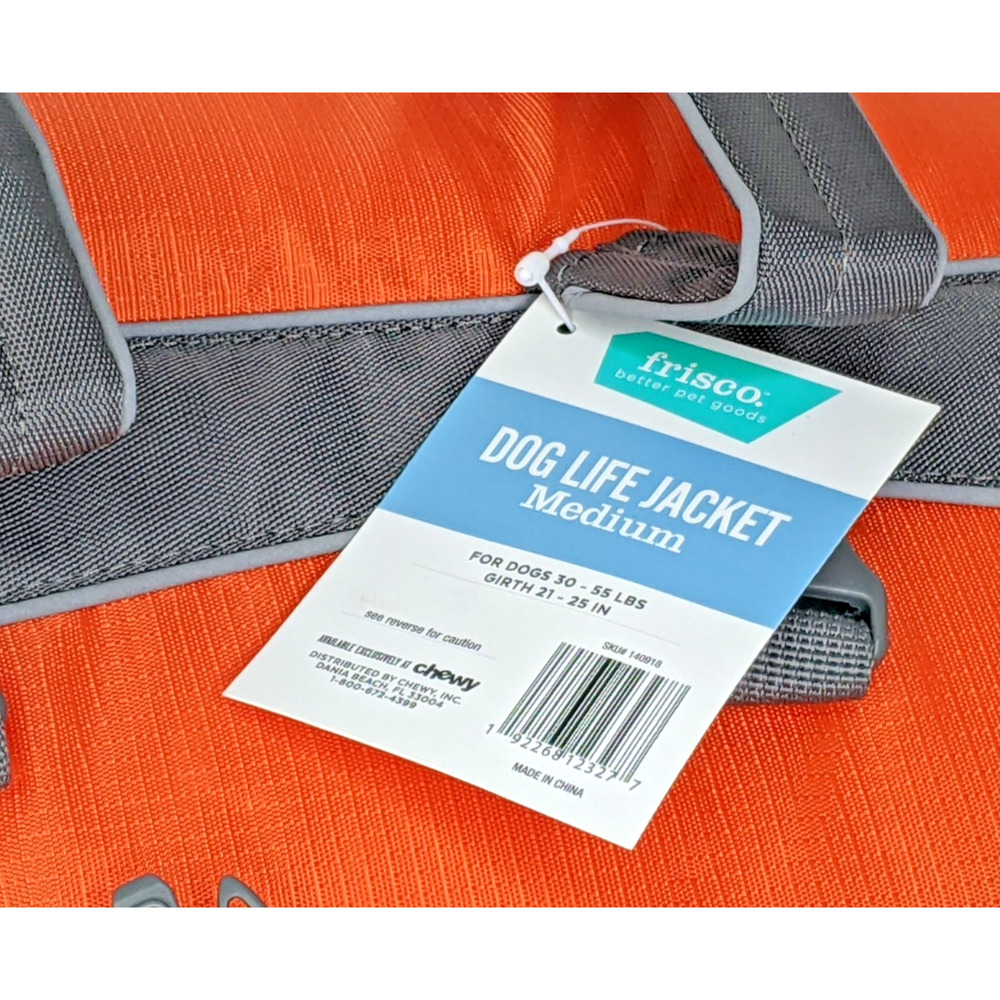 NEW Dog Float Ripstop Life Jacket Flotation Safety Vest Adjustable MED 30-55 lbs - Picture 2 of 4